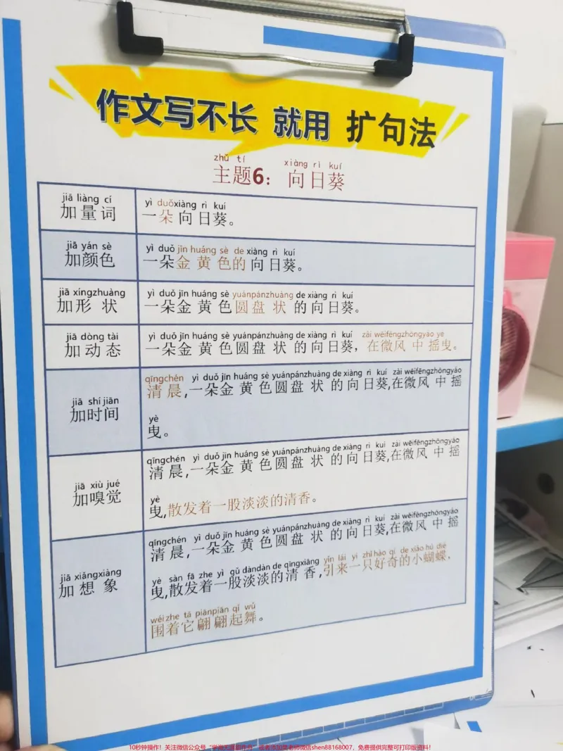 《晨读资料扩句法。作文写不长就用扩句法,每天晨读15分钟,积累写作素材!#语文#小学作文#知识分享#如何写好作文#写作素材》第1页预览