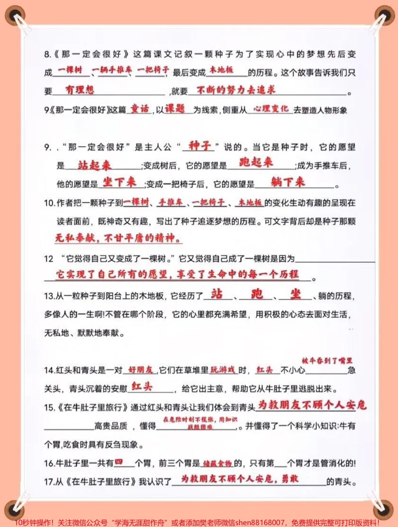 《三年级上册语文第三单元课文理解填空及拓展。三年级上册语文第三单元课文理解填空及相关知识拓展,考试常考的内容,家长替孩子收藏一下吧?#三年级上册语文#三年级语文重点归纳#知识点总结#学习资料分享#学习笔记》第2页预览