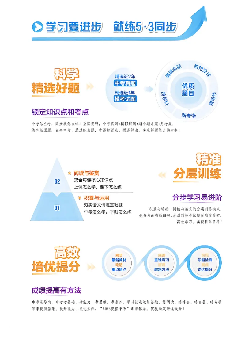 《八上语文同步课时提分_2026秋初中教辅合集_2026秋53系列_2027《初中53同步》8上语文（54制鲁教）（山东专用）》第2页预览