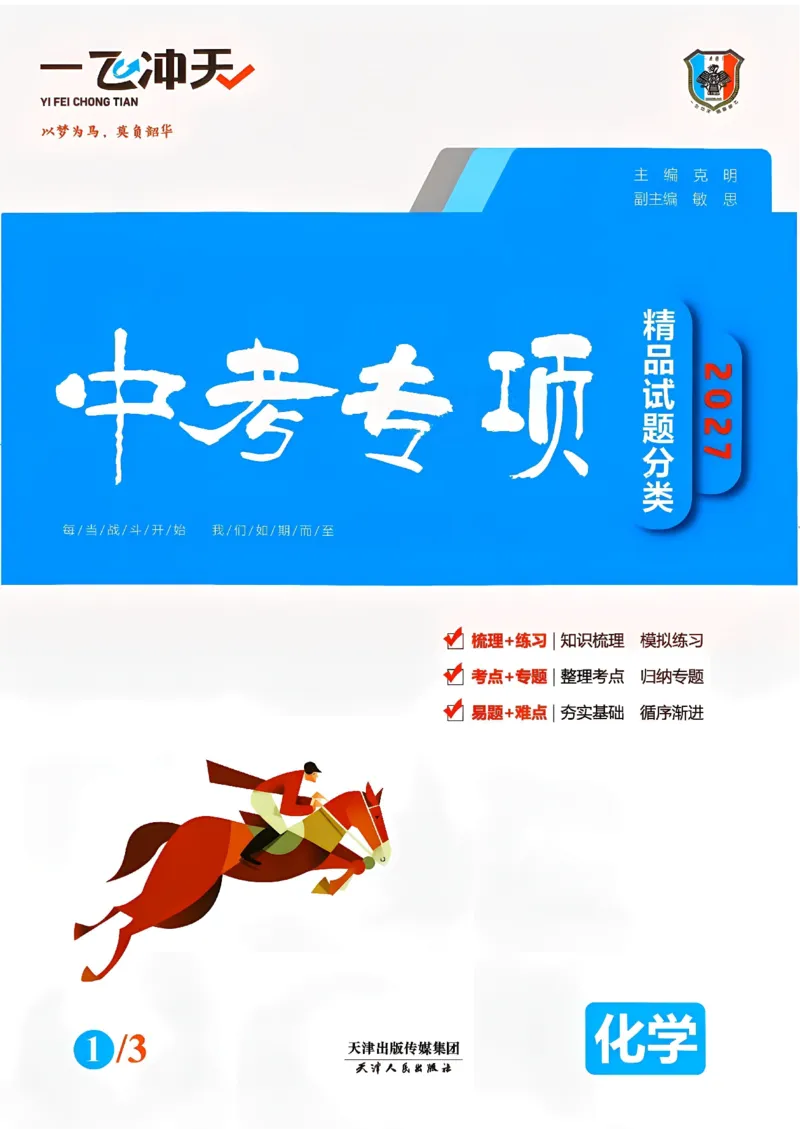 《主书_2026秋初中教辅合集_2027《一飞冲天•中考专项精品试题分类》（中考）（7科全）_2027《一飞冲天•中考专项精品试题分类》（中考）（化学）》第1页预览