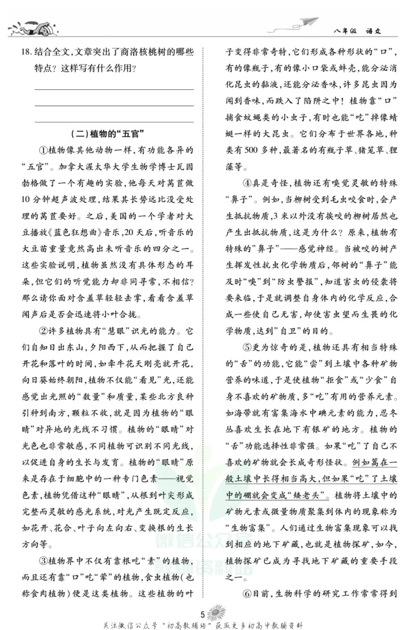 《假期特训·学期总复习八年级寒假语文人教版_07.小学语文、英语、数学专区_小学寒假教辅汇总_1~8年级假期特训·学期总复习_8年级》第7页预览