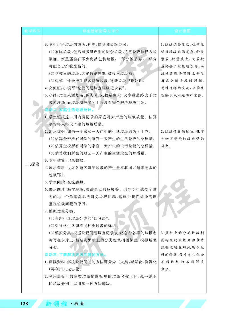 《教案—第4课时解决垃圾问题_26春小学语数英道科各版本《课件+教案》_26春教科版科学《课件+教案》1-6年级下册_五下_第三单元环境与我们_第4课时解决垃圾问题》第2页预览