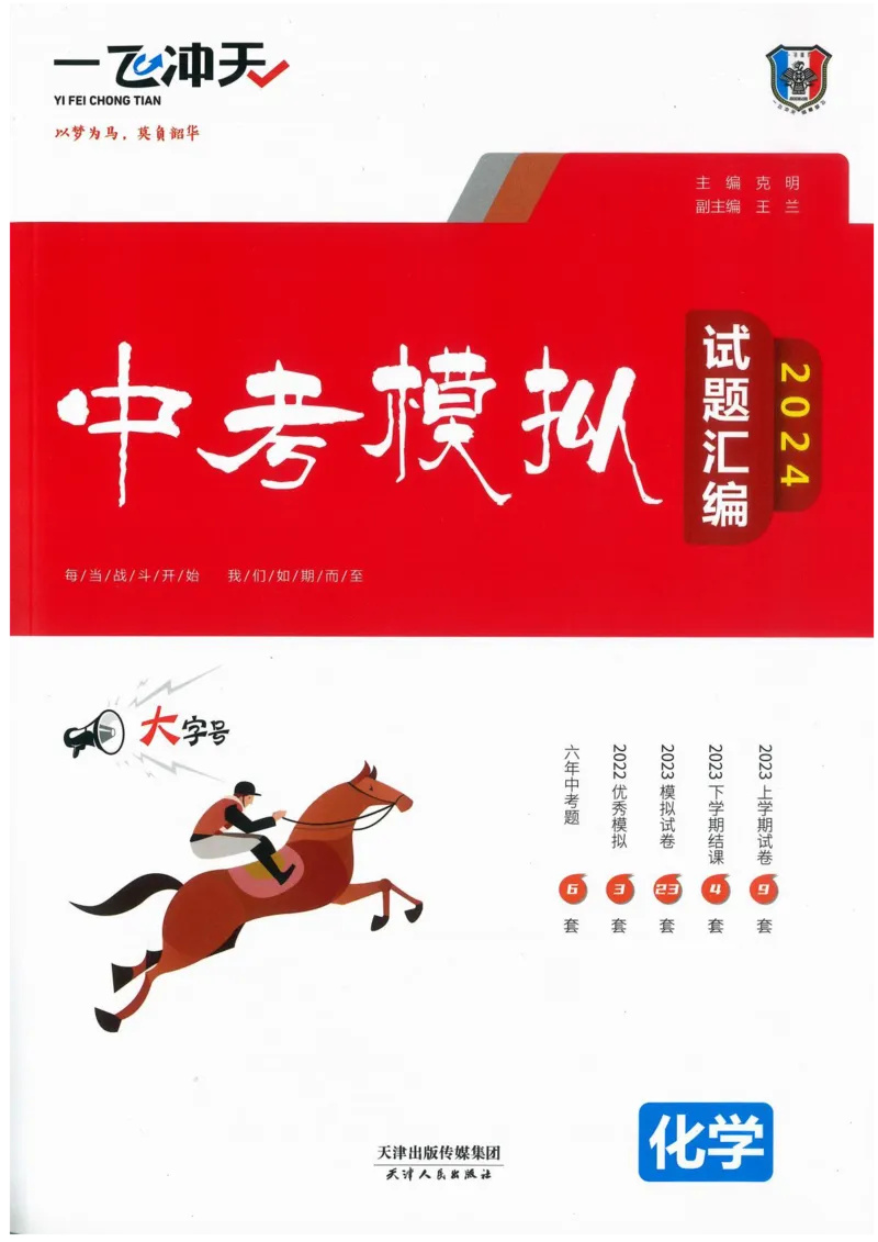 《一飞冲天-中考模拟试题汇编-化学_初中全科知识点总结和试卷_赠送习题试卷_初中3年学习辅助资料_1、初中学习资料_24秋试卷_《一飞冲天-中考专项》_一飞冲天-中考模拟试题汇编（2024版）》第1页预览