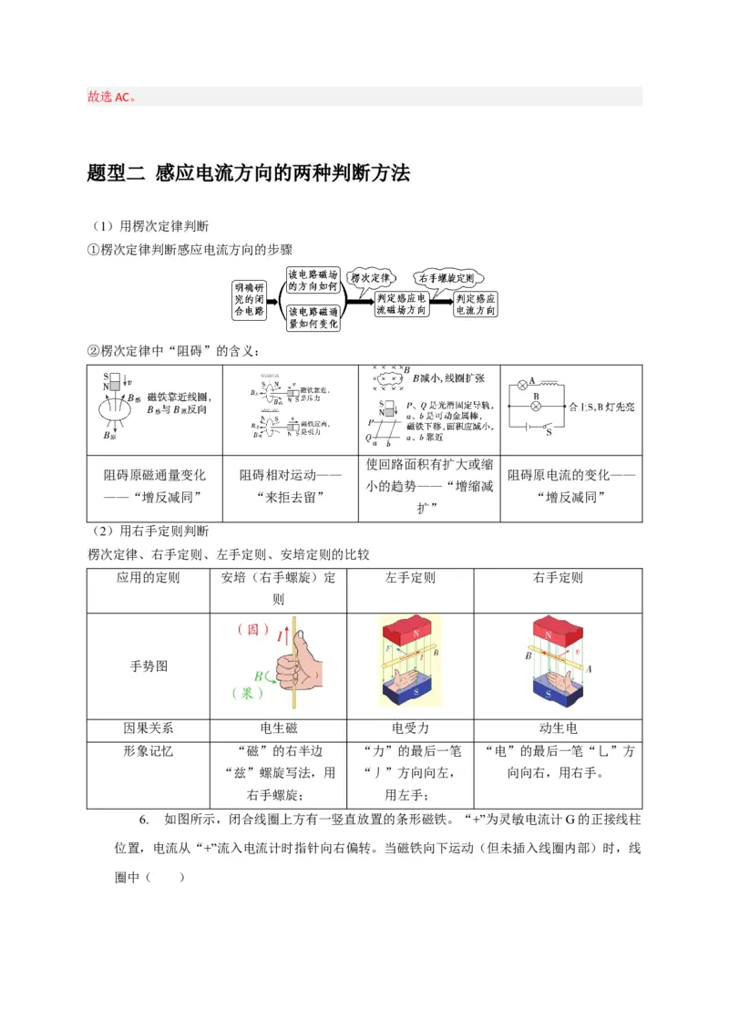 《专题23电磁感应基本规律及应用（教师版）_高考一二三轮复习_化学_2026年-化学高考专项复习_2026年高考物理热点知识讲练与题型归纳（全国通用）-G425_资料》第6页预览