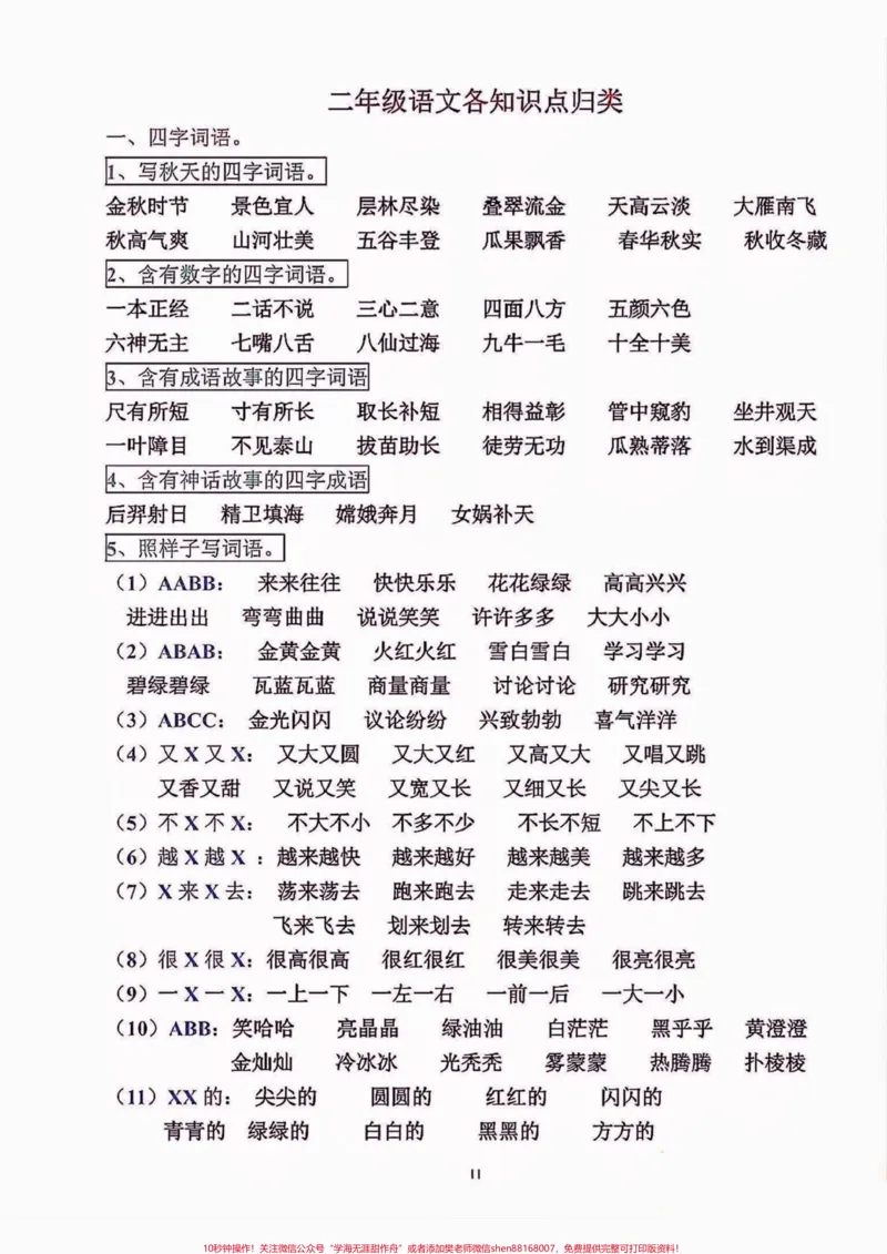 《二年级语文上册各词语知识点归类。二年级语文上册各词语知识点归类#二年级#二年级语文上册#词语#知识点#关注我持续更新小学知识_最新小学1-9年级各科+幼升小+综合类学习资源汇总包》第2页预览