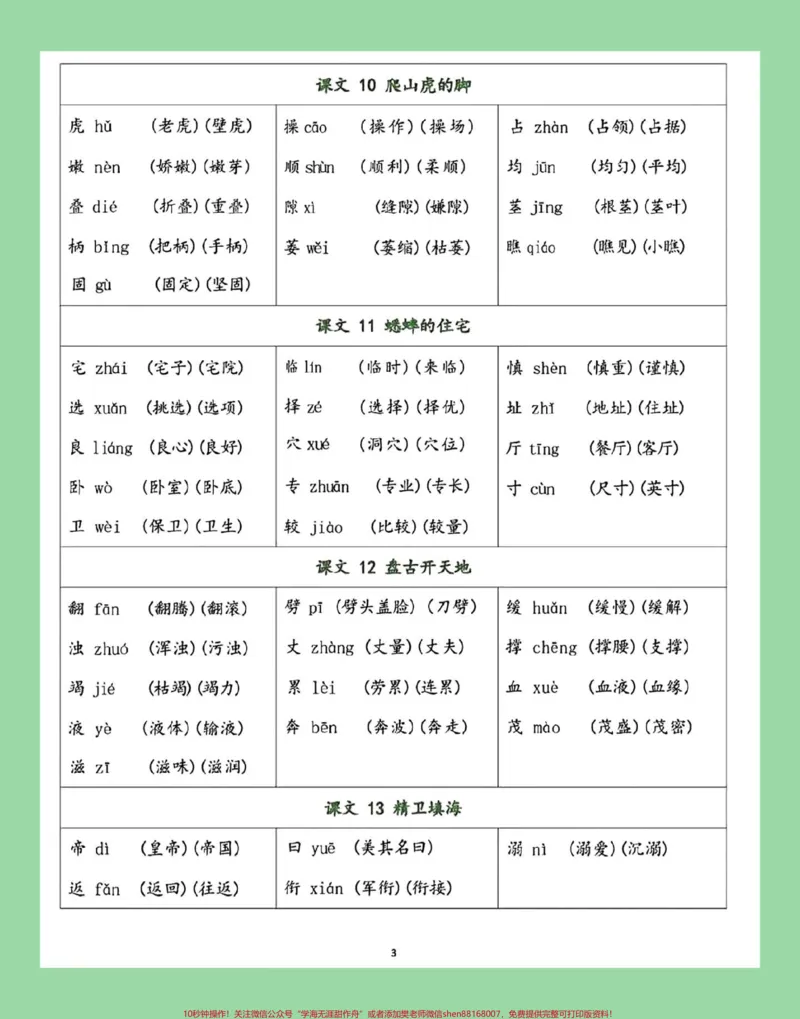 《#每天学习一点点#暑假预习#四年级语文家长为孩子保存学习_最新小学1-9年级各科+幼升小+综合类学习资源汇总包_价值20万元！最新小学1-9年级各科+幼升小+综合类学习资源汇总包》第4页预览
