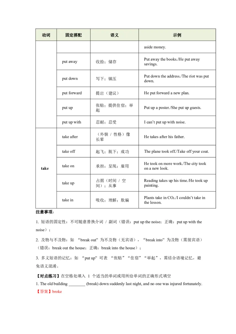 《第20讲动词&动词短语（教师版）_高考一二三轮复习_英语_2026年-英语高考专项复习_292026届高考英语核心语法重难点专项突破（全国通用）》第9页预览