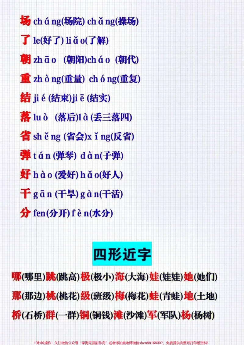 《二年级上册语文期中复习指导知识点归纳总结#小学语文资料分享#知识点总结#学习#二年级语文#小学必考知识大全》第4页预览
