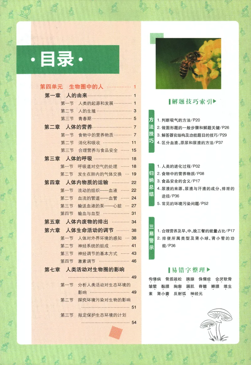 《2024版《初中必刷题》生物7下（RJ）-狂K重点_初中全科知识点总结和试卷_赠送习题试卷_初中3年学习辅助资料_2、2025初中必刷题合集_初中必刷题23+24+25上册_24初中必刷题上册+下册全》第4页预览