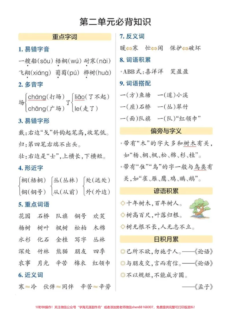 《二年级期中复习,必背重点打印给孩子背记#小学数学_最新小学1-9年级各科+幼升小+综合类学习资源汇总包_价值20万元!最新小学1-9年级各科+幼升小+综合类学习资源汇总包》第2页预览