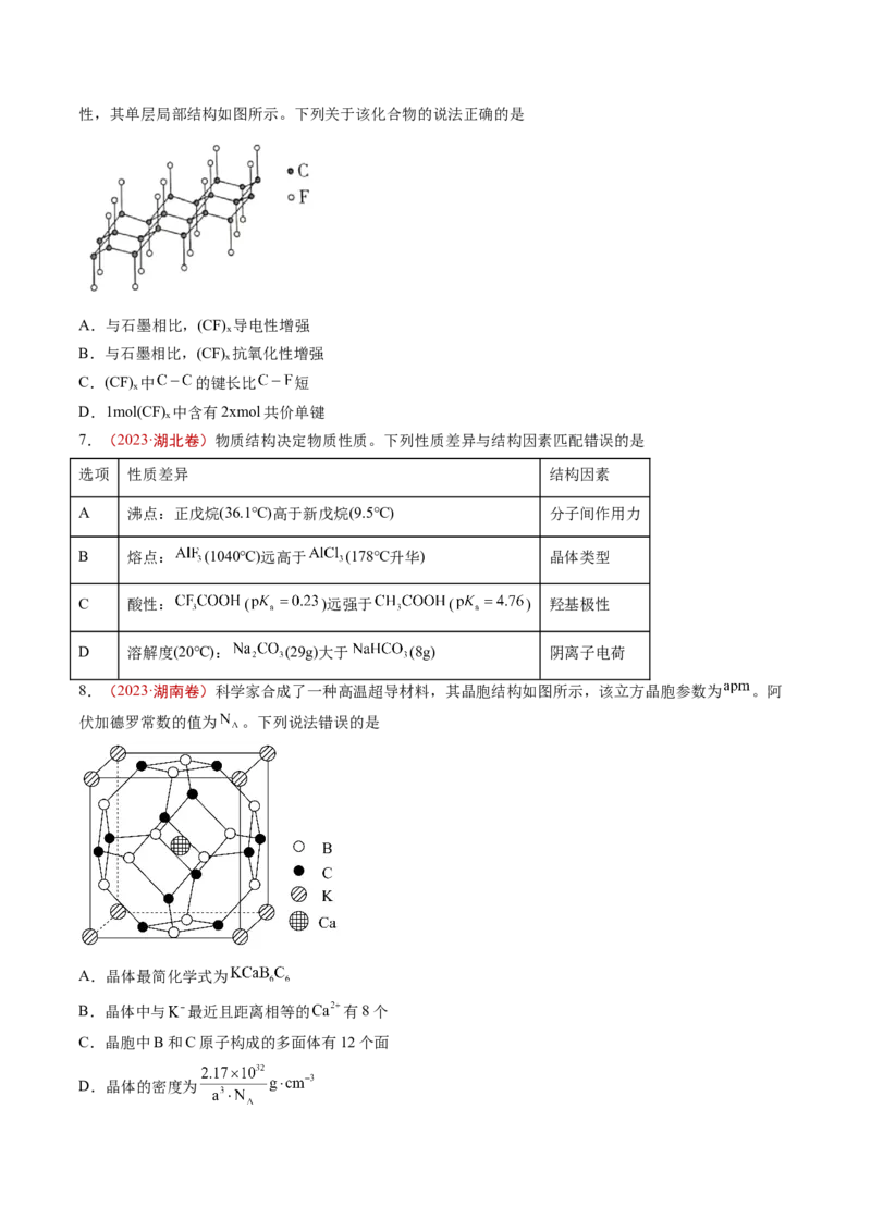 《专题05物质结构与性质元素推断（学生版）_初高中资料库_高中资料库（转存避免链接过期失效）_高中化学》第2页预览