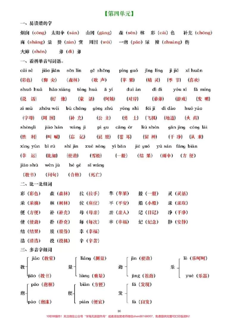 《二年级下册语文1-8单元基础知识点归纳总结#家长收藏孩子受益#每天学习一点点#教育#学习#知识点总结_最新小学1-9年级各科+幼升小+综合类学习资源汇总包》第5页预览