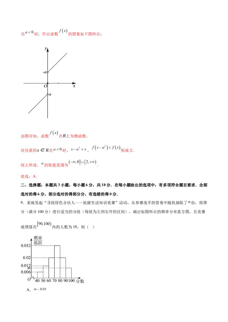《2025年高考数学二轮复习测试卷01（新高考Ⅰ卷专用）（教师版）_数学_二轮复习_2025年_2025年高考数学二轮复习课件+讲义+练习（新高考通用）》第5页预览