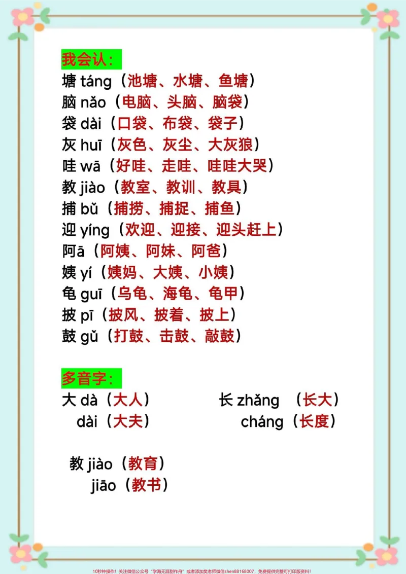 《二年级语文课堂笔记知识点总结。#二年级语文#课堂笔记#暑假预习#二年级语文第一课小蝌蚪找妈妈课堂笔记#知识点总结生字组词造句近反义词多音字词语搭配中心思想课后习题》第3页预览