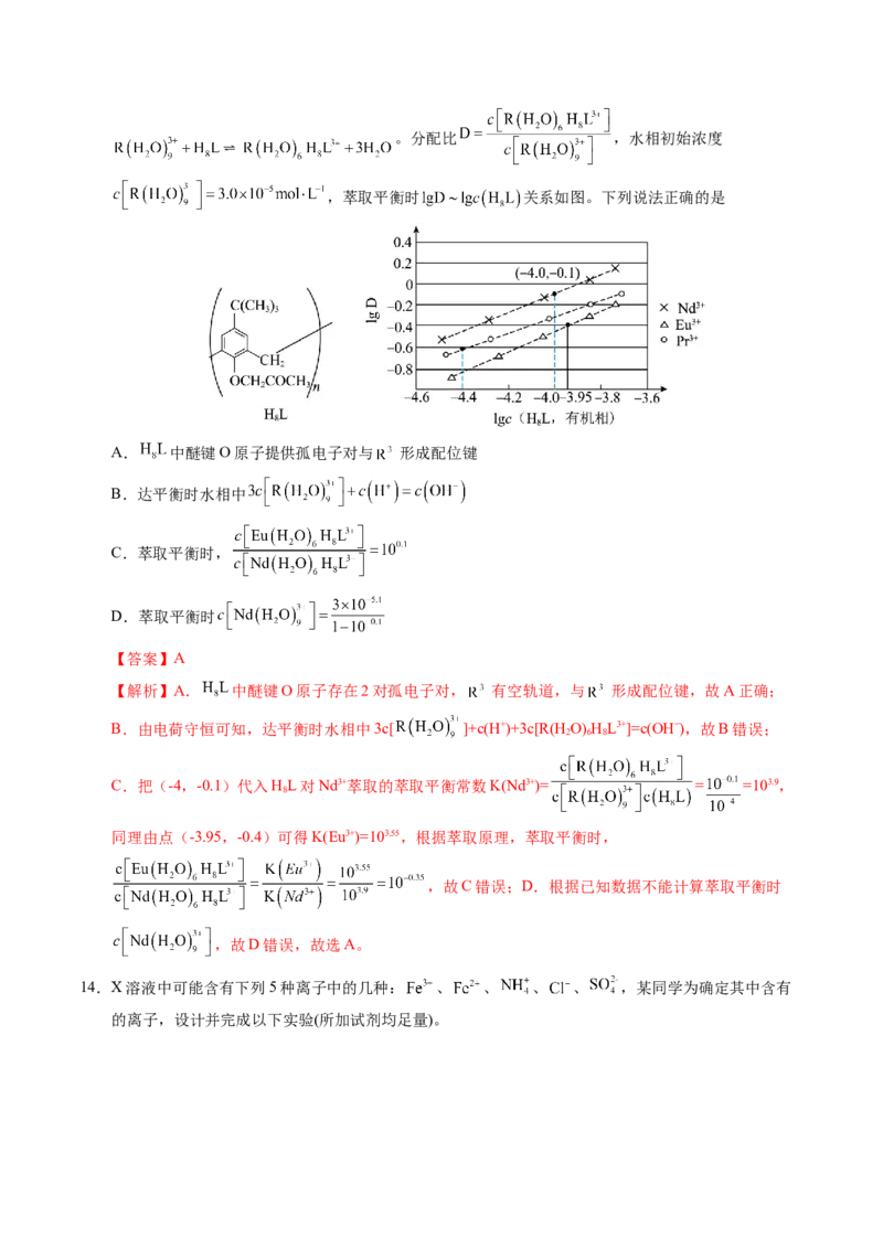 《化学（江西卷）（全解全析）_高考一二三轮复习_化学_2026年-化学高考专项复习_2026年高考第一二三次模拟考试化学-G181_高考化学第一次模拟卷23套_2025版》第7页预览