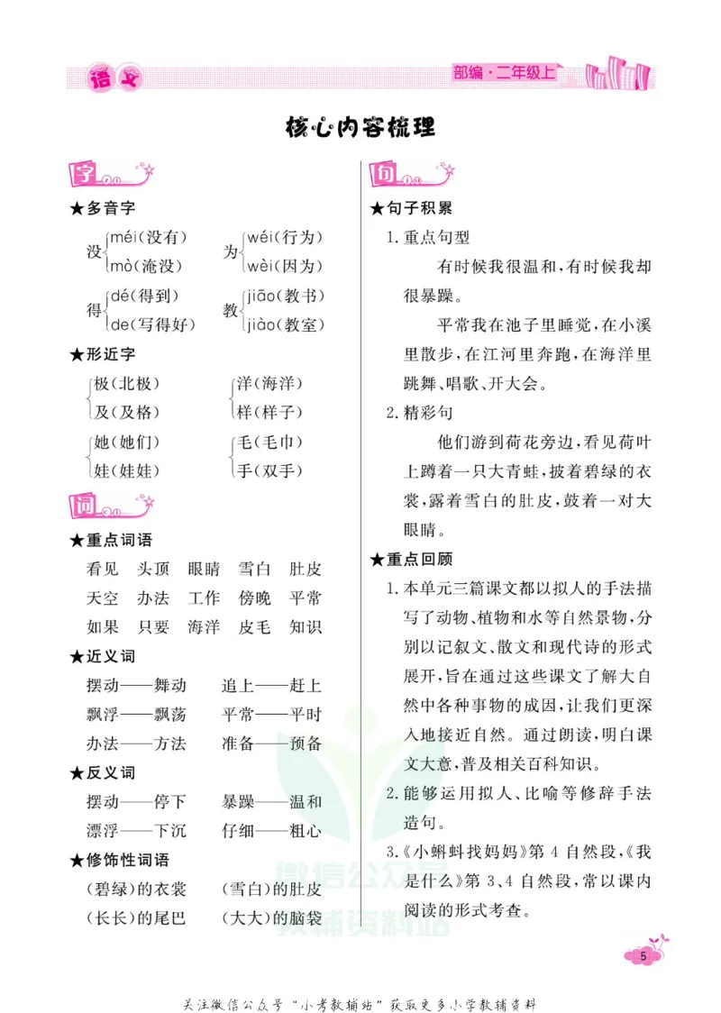 《快乐假期寒假作业二年级语文部编版_07.小学语文、英语、数学专区_小学寒假教辅汇总_1~6年级快乐假期·寒假作业》第10页预览