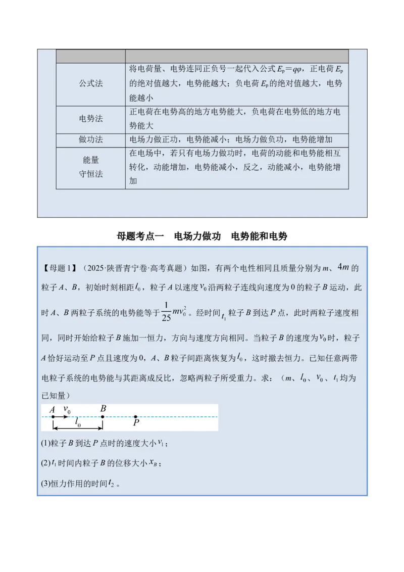 《专题23电场能的性质-（精讲）高考母题一题三练（教师版）_高考一二三轮复习_物理_2026年-物理高考专项复习_2026年高考物理复习高考母题一题三练-G433_资料》第2页预览