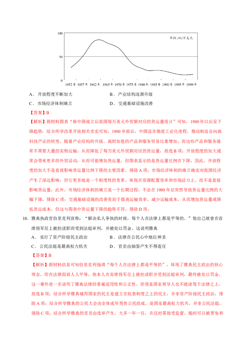 《历史（山东卷）（全解全析）_高考一二三轮复习_历史_2026年-历史高考专项复习_2026年高考第一二三次模拟考试历史-G181_高考历史第二次模拟卷26套_历史（山东卷）》第5页预览