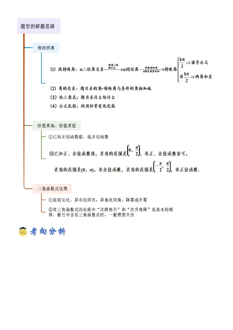 《4.2诱导公式及恒等变化（精讲）（教师版）_高考一二三轮复习_数学_2026年_2026年高考数学一轮复习一隅三反（新高考新题型）-G88_资料_2026版》第2页预览