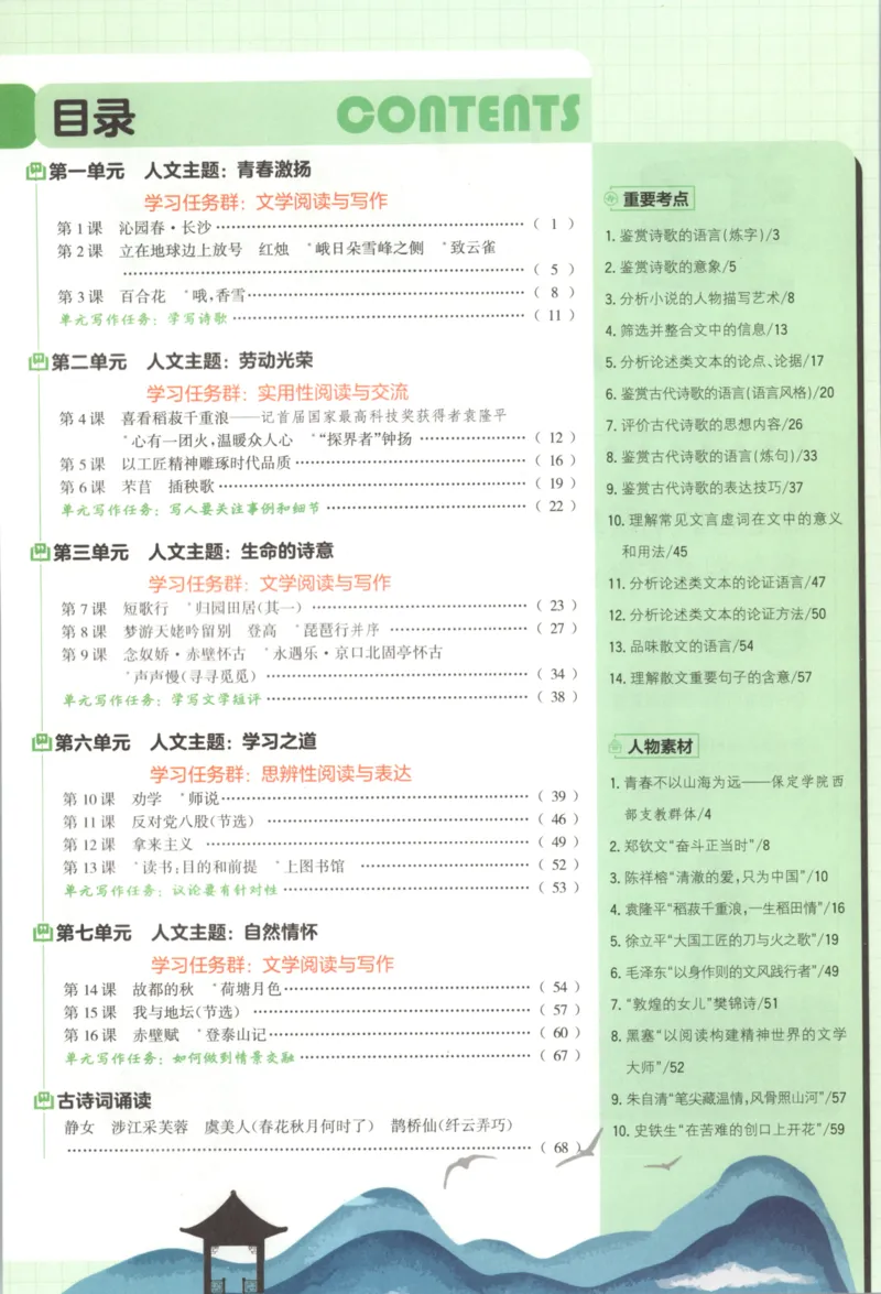 《必刷一狂K重点语文_2027高中必刷题_必刷题2027_2027高一高二必刷题_语文_2027高中必刷题语文（必修一人教）》第4页预览