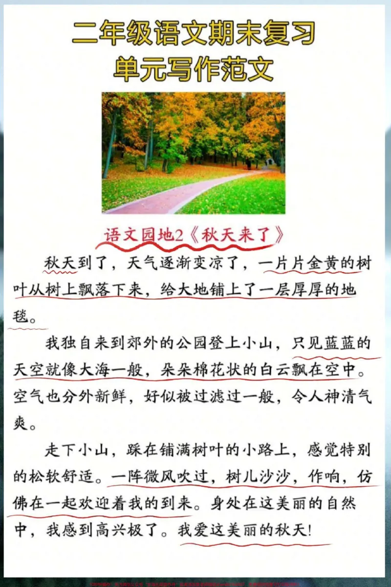 《二年级上册语文1-8单元看图写话范文。#看图写话#二年级上册语文#作文素材#同步作文#看图说话》第3页预览
