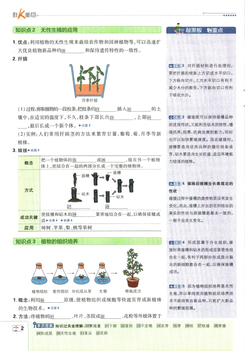《2025版《初中必刷题》生物RJ8下狂K重点_初中全科知识点总结和试卷_赠送习题试卷_初中3年学习辅助资料_2、2025初中必刷题合集_25春必刷题初中下册_2025版《初中必刷题》生物RJ8下》第6页预览