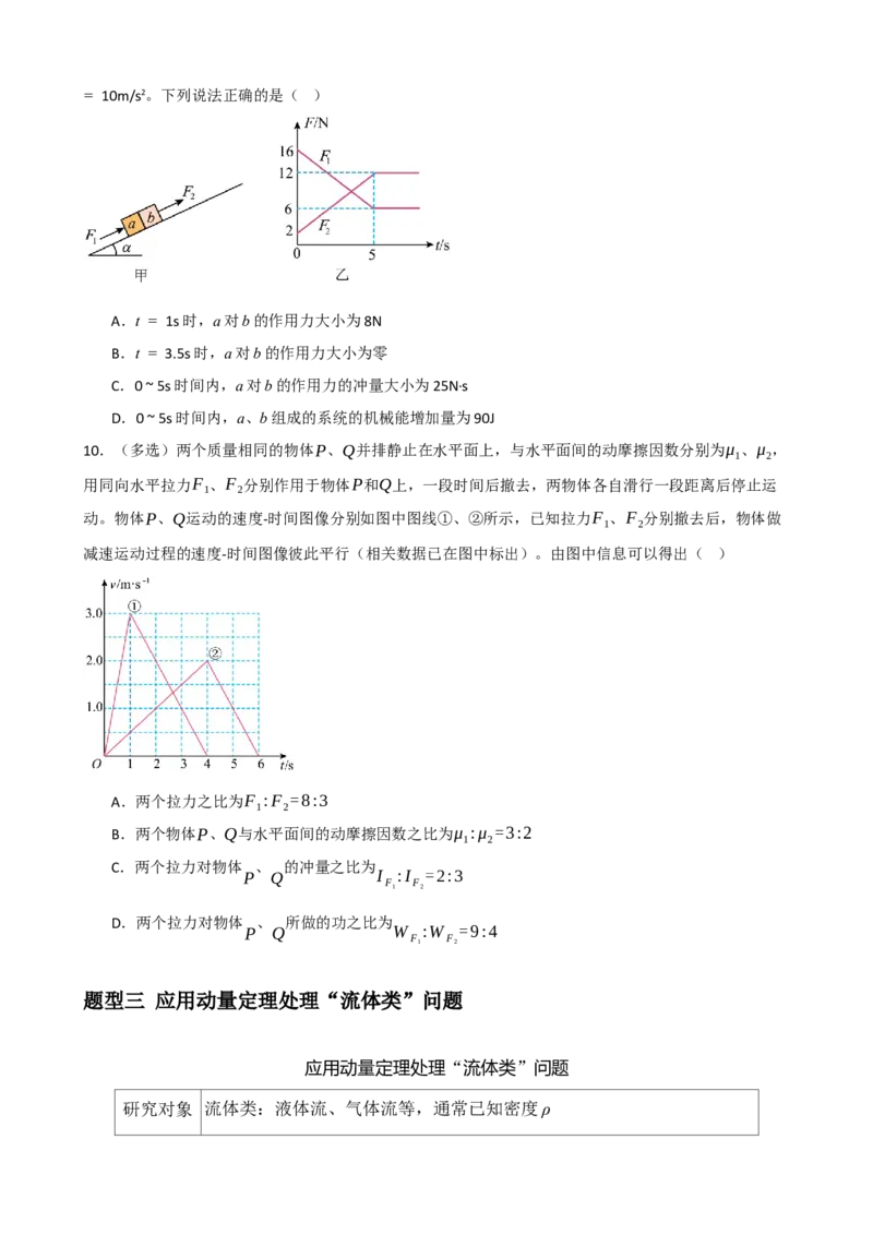 《专题30动量动量定理（学生版）_高考一二三轮复习_物理_2027年高考物理一轮更新中_82027届高考物理一轮复习题型精讲及课时精练》第10页预览