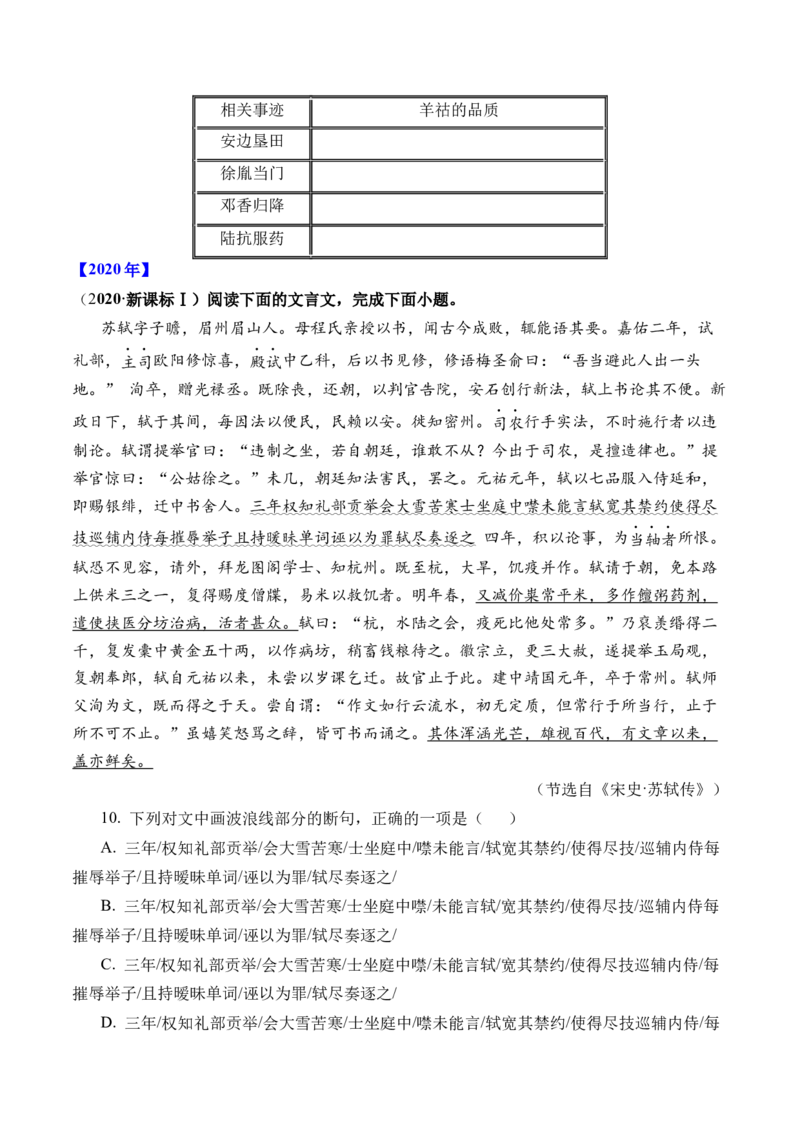 《专题06文言文阅读（人物传记类）-十年（2014-2023）高考语文真题分项汇编（全国通用）（学生版）_初高中资料库_高中资料库（转存避免链接过期失效）_高中语文》第6页预览