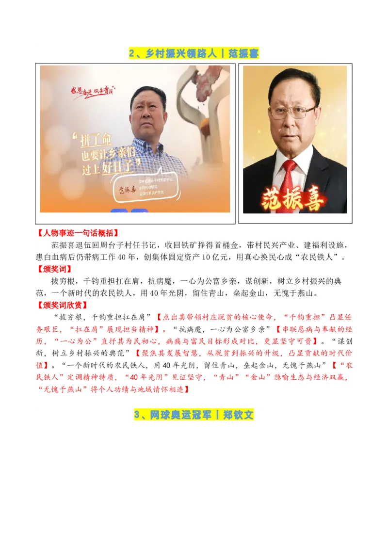 《专题062024-2022近三年《感动中国》人物（十大人物）颁奖词欣赏_高考一二三轮复习_语文_2026年-语文专项复习_2026年高考语文议论文写作秘籍-G391_资料》第3页预览