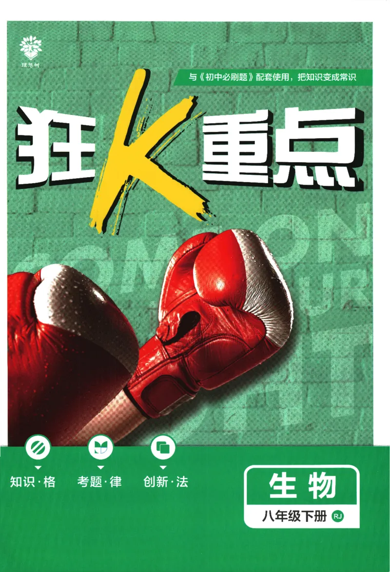 《2024版《初中必刷题》生物8下（RJ）-狂K重点_初中全科知识点总结和试卷_赠送习题试卷_初中3年学习辅助资料_2、2025初中必刷题合集_初中必刷题23+24+25上册_24初中必刷题上册+下册全》第1页预览
