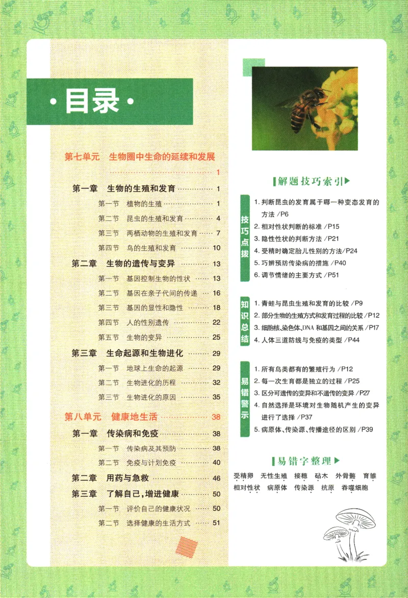 《2024版《初中必刷题》生物8下（RJ）-狂K重点_初中全科知识点总结和试卷_赠送习题试卷_初中3年学习辅助资料_2、2025初中必刷题合集_初中必刷题23+24+25上册_24初中必刷题上册+下册全》第4页预览