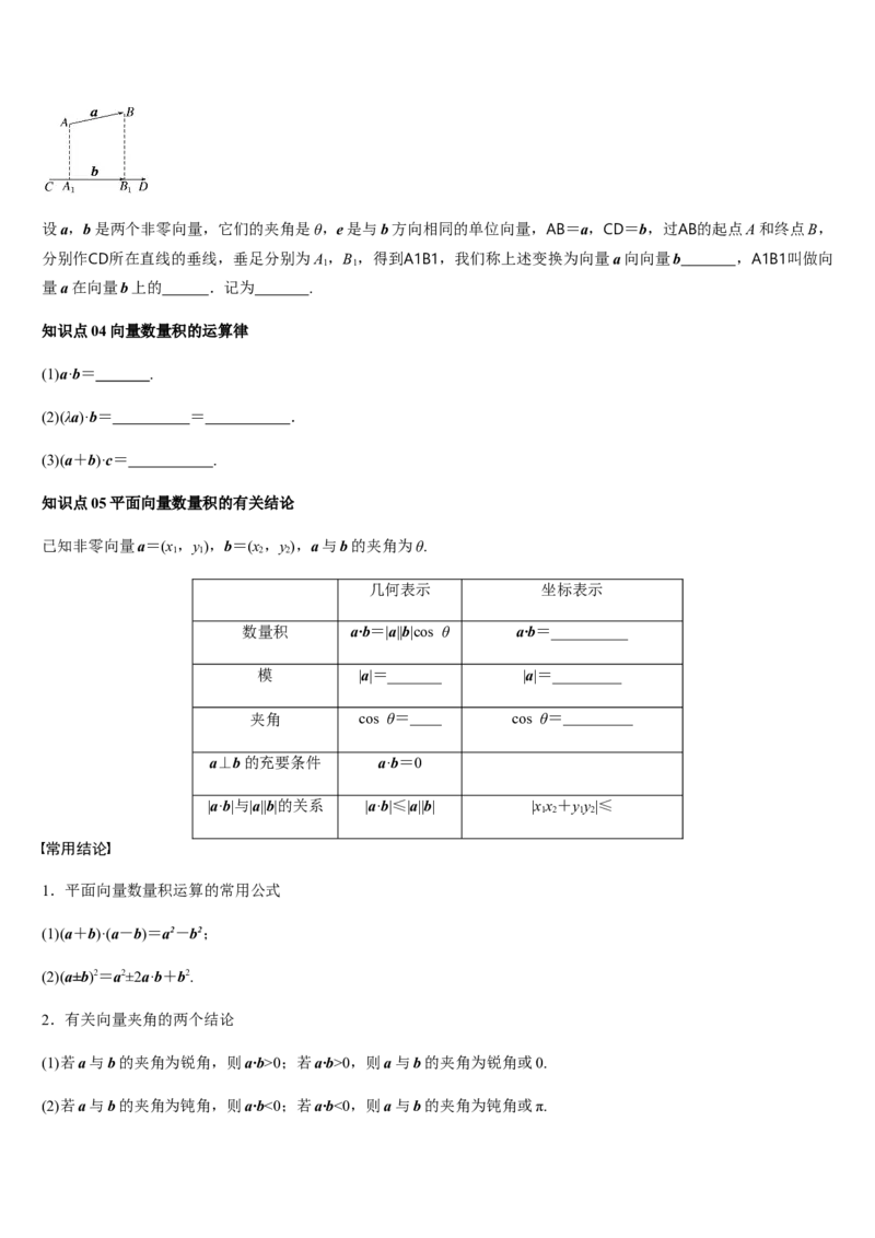 《第18讲平面向量的数量积及其应用（学生版）_高考一二三轮复习_数学_2026年_2026年高考数学大一轮复习核心题型讲义+培优点专项突破练习（新高考版）-G358_资料》第2页预览