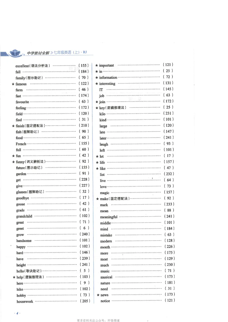 《2024秋薛金星初中英语七上《中学教材全解》人教版_初中全科知识点总结和试卷_赠送习题试卷_初中3年学习辅助资料_1、初中学习资料_24秋试卷》第8页预览