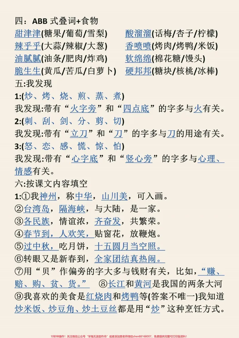 《二年级下册语文第三单元八大考点#教育#追思英雄家国永念#学习#语文#小学语文_最新小学1-9年级各科+幼升小+综合类学习资源汇总包_二年级一线老师整理版资源（全网独家）》第2页预览