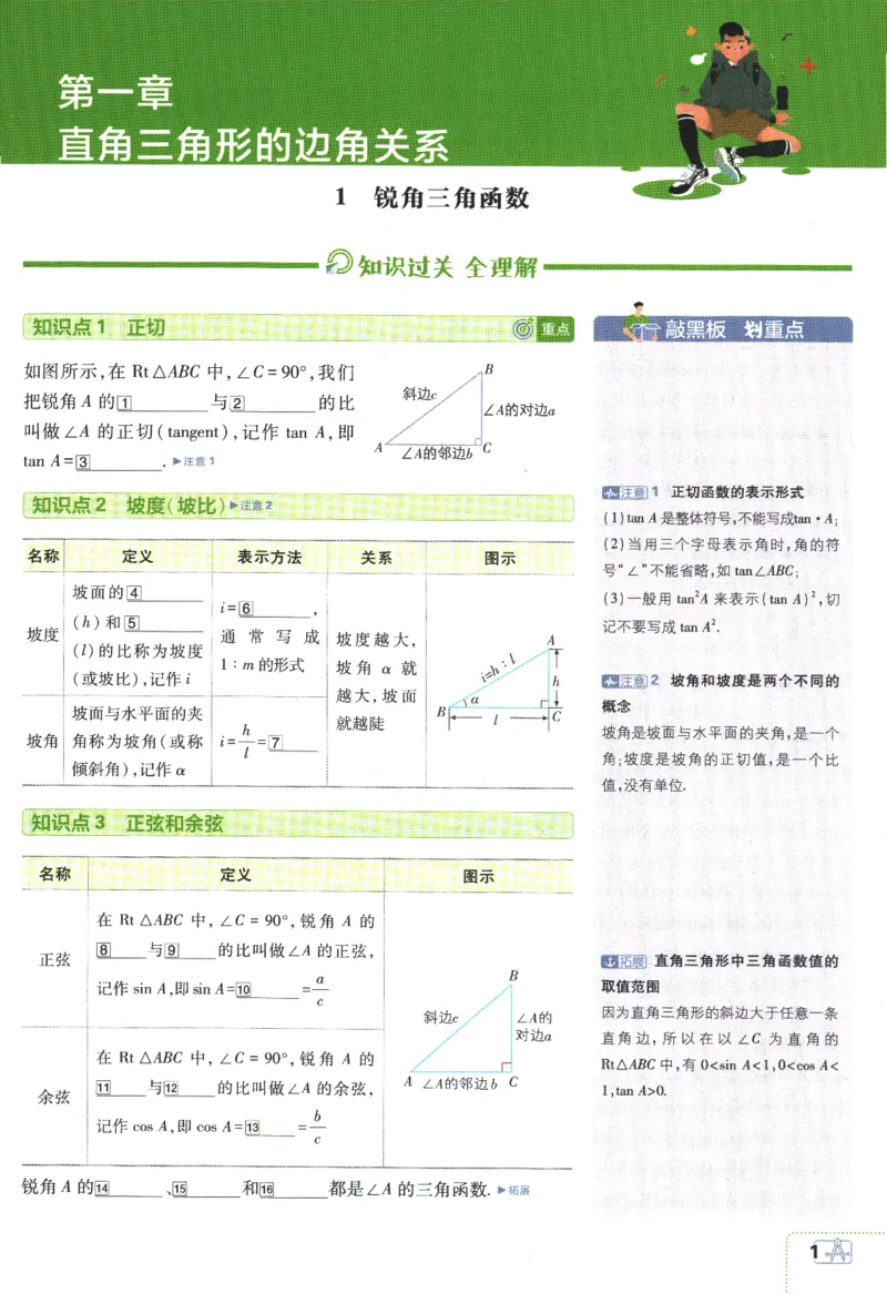 《2024版《初中必刷题》数学9下（BS）-狂K重点_初中全科知识点总结和试卷_赠送习题试卷_初中3年学习辅助资料_2、2025初中必刷题合集_初中必刷题23+24+25上册_24初中必刷题上册+下册全》第5页预览