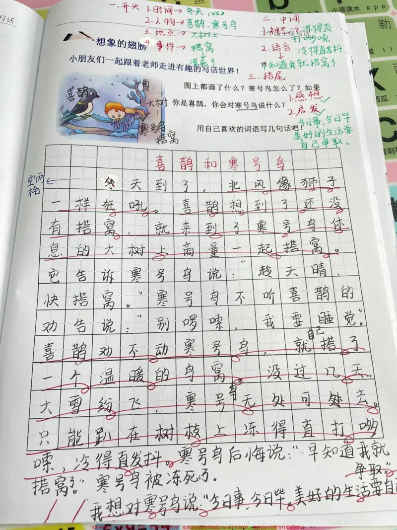 《二年级上册语文优秀写作指导。看图写话优秀范文#看图写话#家长收藏孩子受益#知识分享#育儿》第1页预览