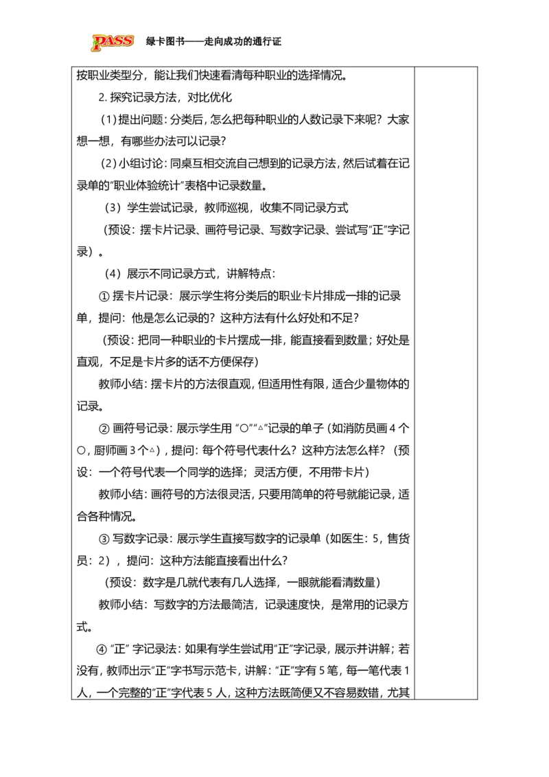 《第3课时用“正”字记录与统计表_26春小学语数英道科各版本《课件+教案》_26春各版本数学《课件+教案》1-6年级下册_26春西师大版数学1-6年级下册教案课件PPT_第四单元分类与记录》第3页预览