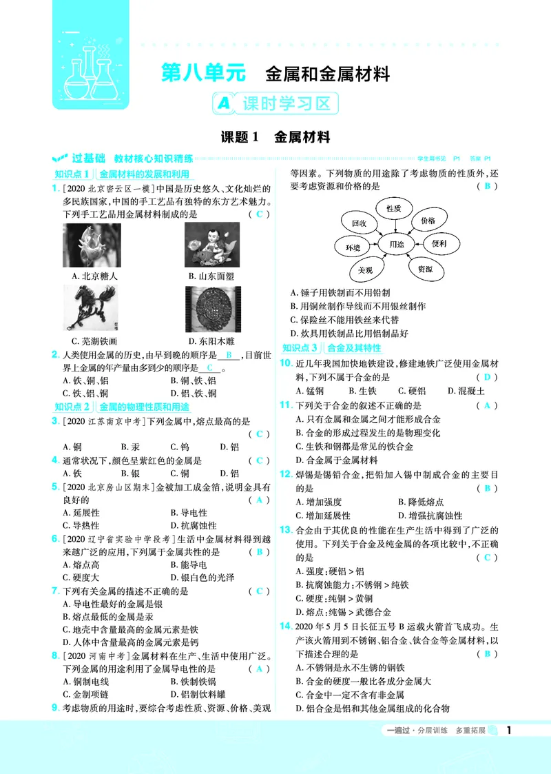 《一遍过九下化学人教教用_初高中资料库_初中资料库（转存避免链接过期失效）_初中化学》第1页预览