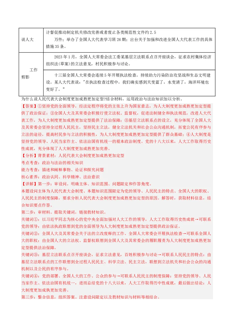 《专题05人民当家作主-2023年高考真题和模拟题政治分项汇编（解析版）_初高中资料库_高中资料库（转存避免链接过期失效）_高中政治》第5页预览