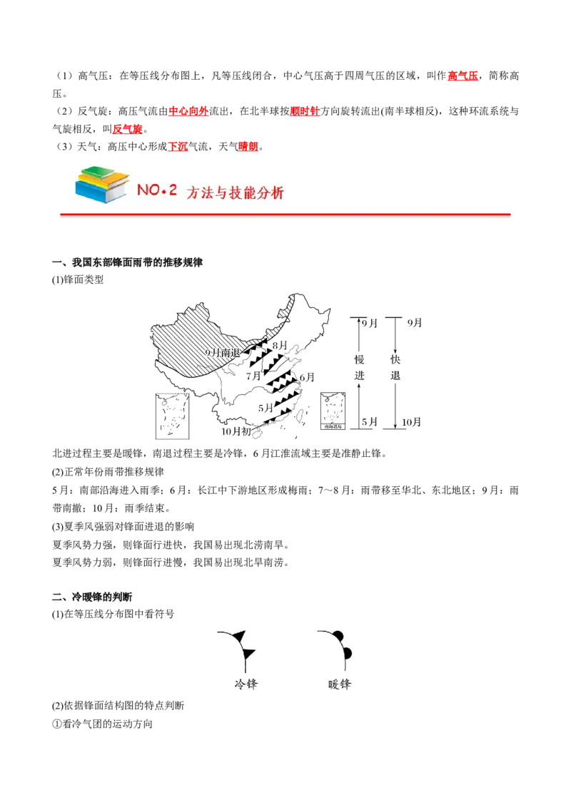 《第3章大气的运动（教师版）-高中地理知识总结（人教版选择性必修1）_2027高中必刷题_必刷题2027_2027高一高二必刷题_地理_人教版选择性必修1-高中地理》第3页预览