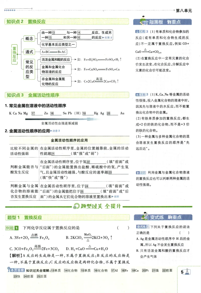 《2024版《初中必刷题》化学9下（RJ）-狂K重点_初中全科知识点总结和试卷_赠送习题试卷_初中3年学习辅助资料_2、2025初中必刷题合集_初中必刷题23+24+25上册_24初中必刷题上册+下册全》第9页预览