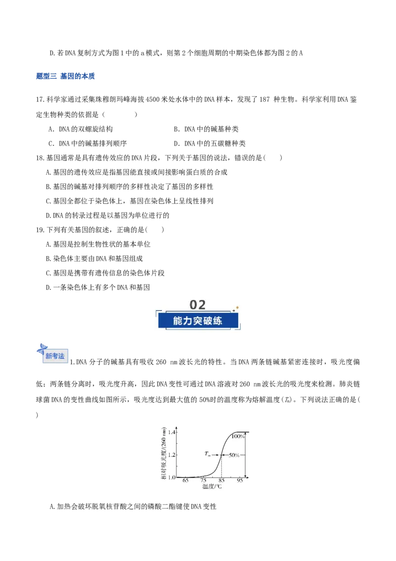 《第20讲DNA分子的结构、复制与基因的本质（湖南专用）（学生版）_高考一二三轮复习_生物_2026年高考生物一轮_2026年高考生物一轮课件+讲义+练习（湖南专用）-G331》第6页预览