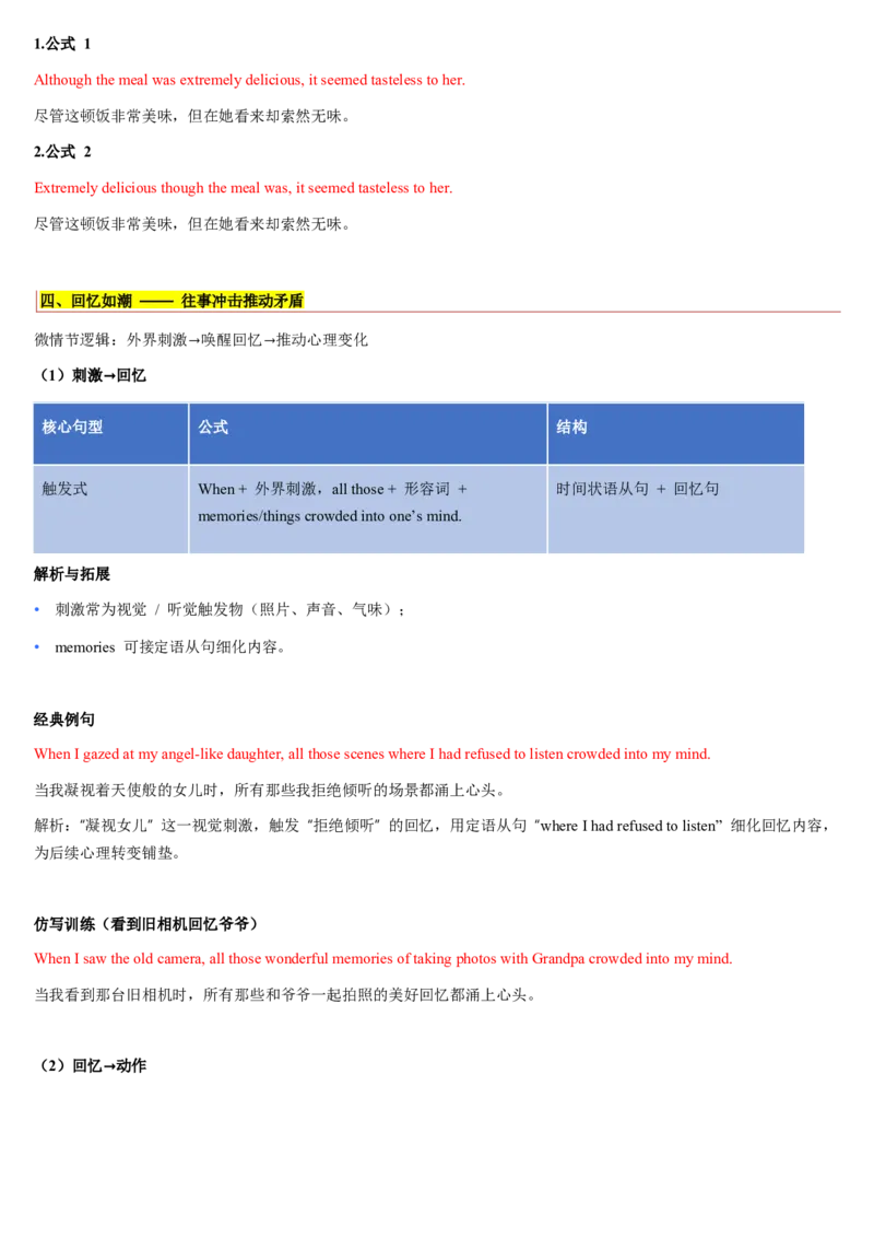 《第14讲如何构筑故事高潮（复习讲义）（教师版）_高考一二三轮复习_英语_2026年_2026年高考英语一轮复习讲义+练习+课件（新教材新高考）-G55_2026版_第四部分写作》第5页预览