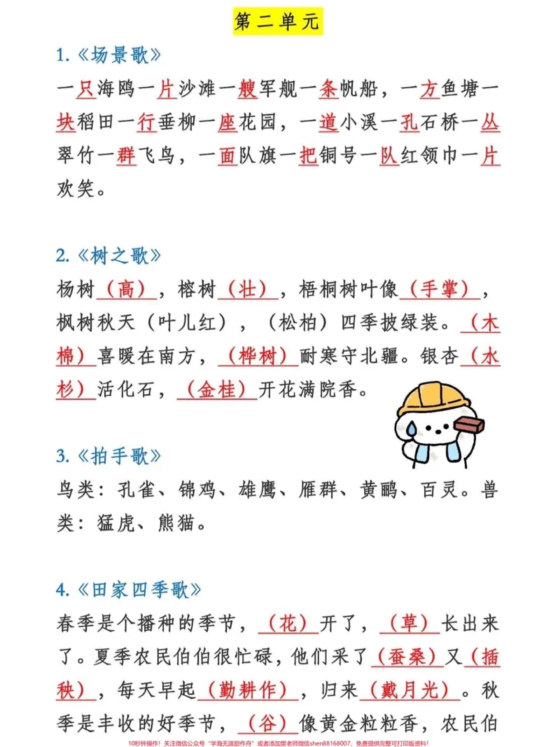 《二年级上册语文课文内容中心思想。二年级上册语文课文重点知识,老师给大家整理出来了。有电子版可打印,家长快给孩子打印出来学习吧!!!#二年级语文#学霸秘籍#总结#一升二@qunju888.com小助手》第3页预览