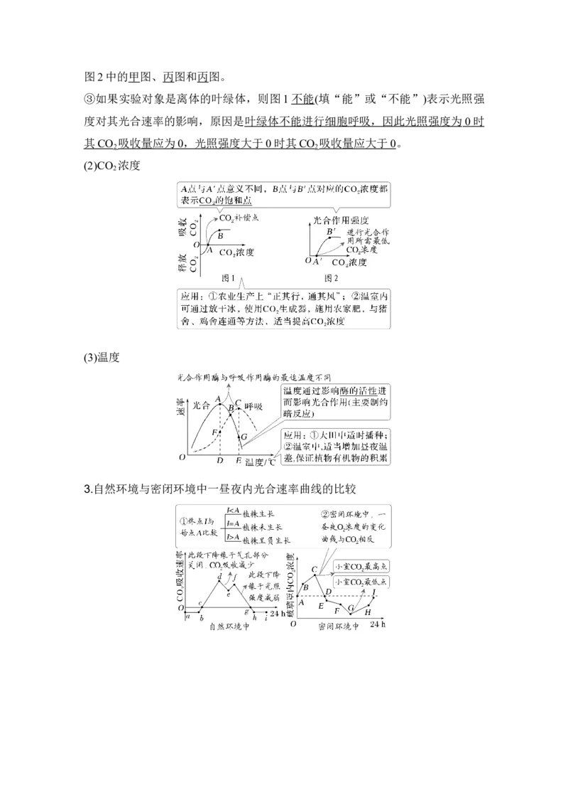《第11讲光合作用的影响因素及其应用_高考一二三轮复习_生物_2027年高考生物一轮_12027年高考生物一轮复习讲义（考点详解）》第6页预览