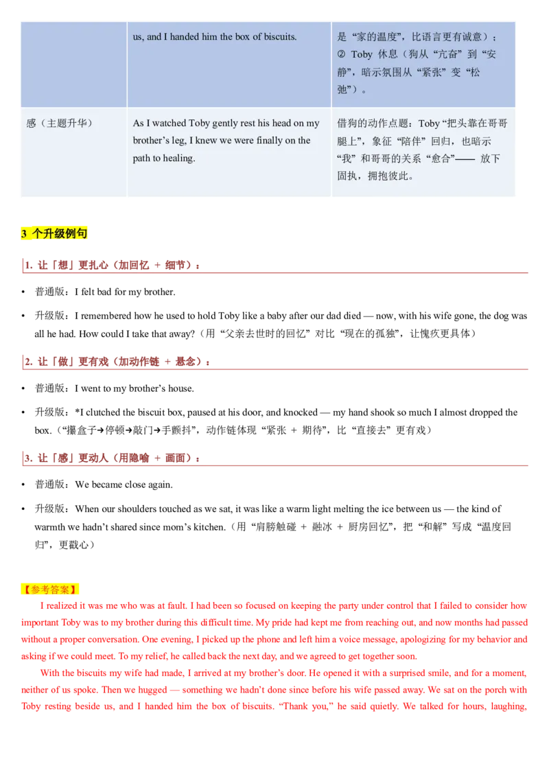 《第16讲如何设计续写情节（复习讲义）（教师版）_高考一二三轮复习_英语_2026年_2026年高考英语一轮复习讲义+练习+课件（新教材新高考）-G55_2026版_第四部分写作》第4页预览