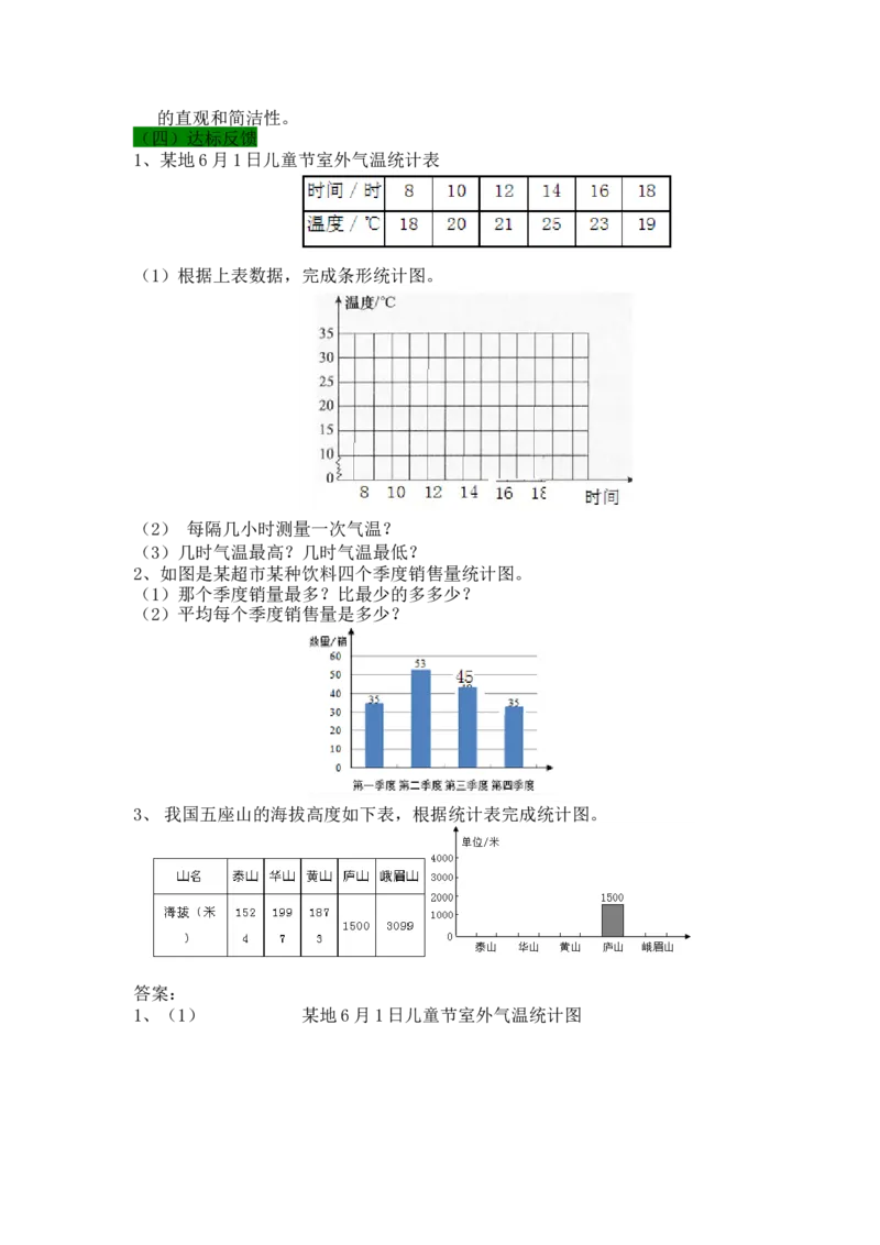 《第4课时一格表示多个单位的条形统计图_26春小学语数英道科各版本《课件+教案》_26春各版本语数英《七彩课堂》教学课件+教案_25秋_数学《七彩课堂》教案+教学课件冀教25秋_教案》第3页预览