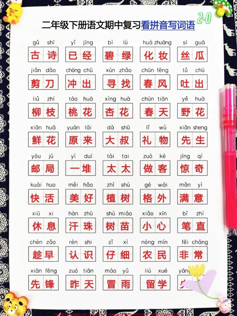 《二年级下学期语文期中考试即将到来,这份资料对七大考点进行了整理。家长可以将其打印出来,让孩子仔细阅读、熟记,相信孩子可以在考试中轻松获得98分。此外,家长收藏这份资料也有益于孩子的学习。#家长收藏孩子受益 #二年级语文下册 #二年级下册语文 #二年级 #二年级语文》第2页预览