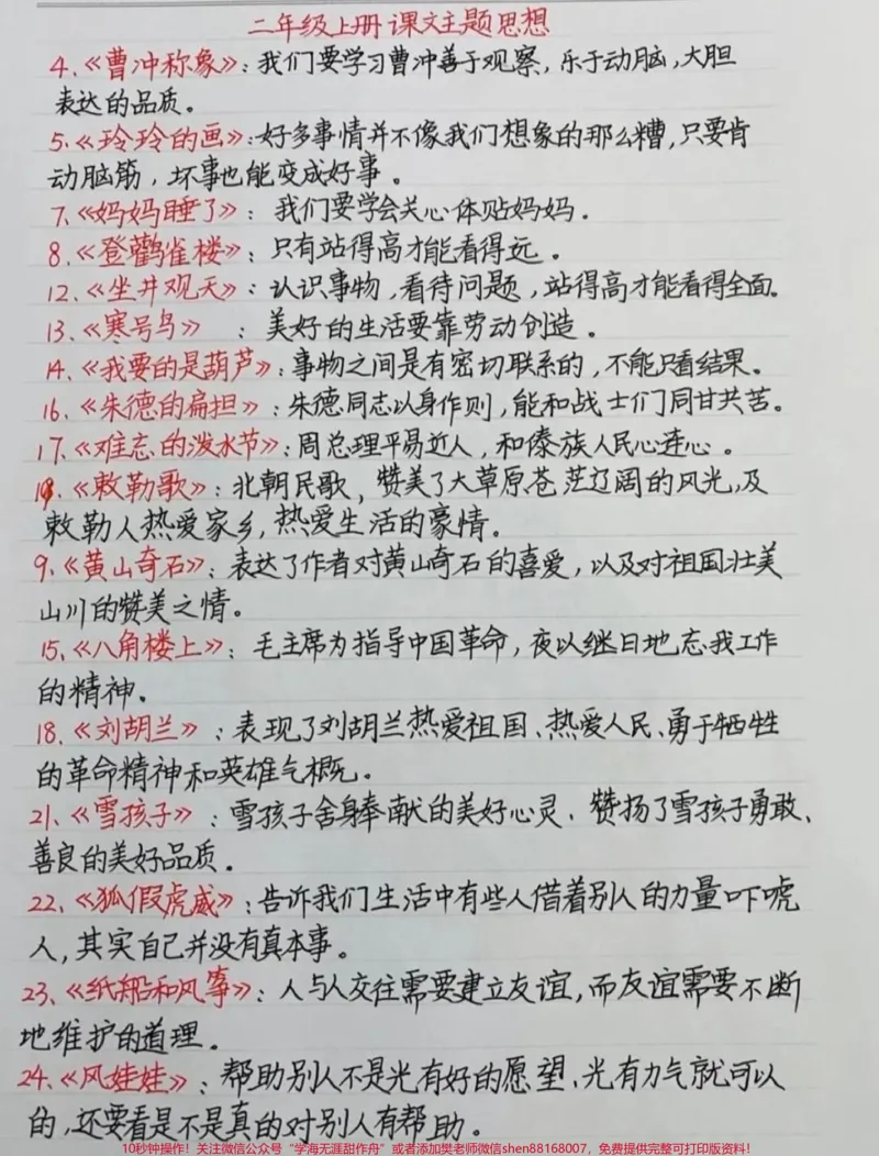 《二年级上册语文期末必考日积月累填空#家长收藏孩子受益#教育#学习#知识点总结#小学知识点归纳》第2页预览