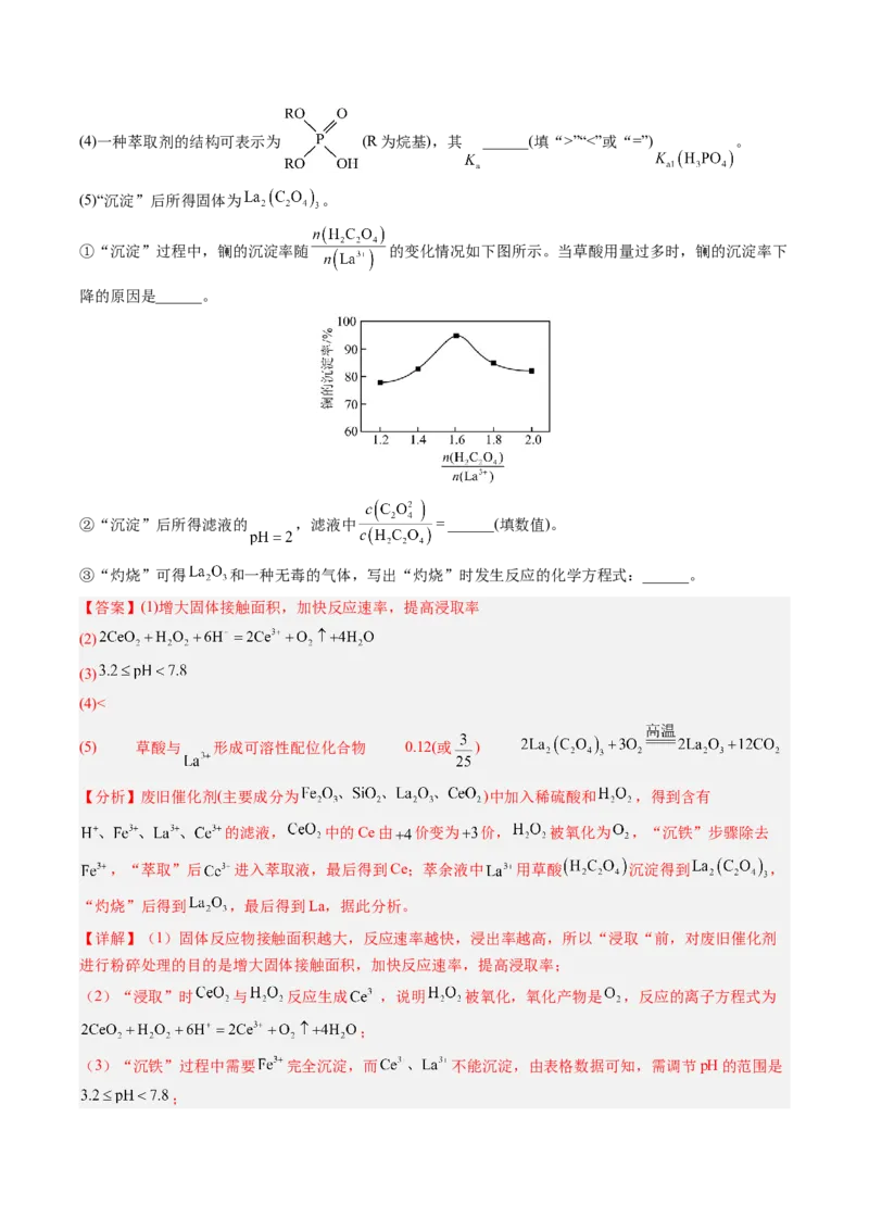 《专题08工艺流程综合化学实验综合（2大题型）（湖南专用）（教师版）(1)_高考一二三轮复习_化学_2027年高考化学专项复习_2026年高考化学二模试题分类汇编（湖南专用）-G292_2026版》第10页预览